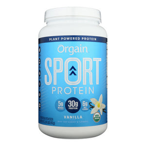 Orgain, Sport Protein Powder Vanilla, 2.01 lbs