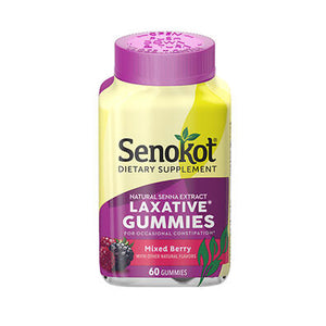 Senokot, Natural Senna Extract Laxative Gummies, 60 Gummies