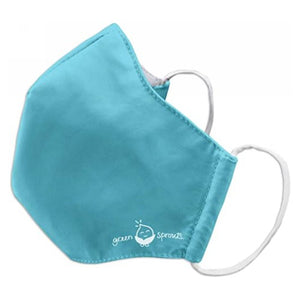 Green Sprouts, Aqua Adult Large Reusable Face Mask, 1 Count
