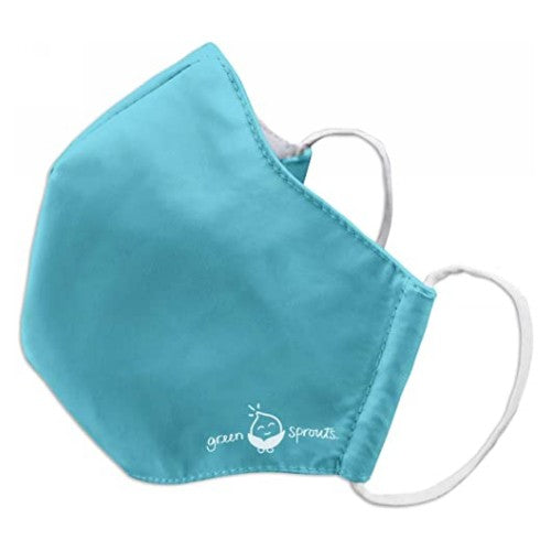 Green Sprouts, Aqua Adult Large Reusable Face Mask, 1 Count