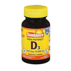 Sundance, Vitamin D3, 10,000 IU, 100 Softgels