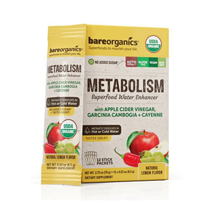 Bare Organics, Metabolism Blend Water Enhancer, 12 Packets