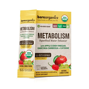 Bare Organics, Metabolism Blend Water Enhancer, 5 Packets