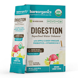 Bare Organics, Digestive Health Blend Superfood Water Enhancer Sticks, 5 Count