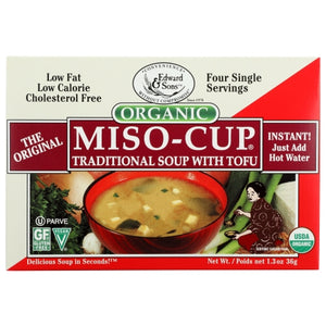 Edward And Sons, Original Miso Cup Traditional Soup With Tofu, 1.3 Oz(Case Of 12)