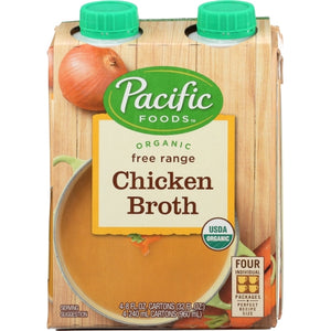Pacific Foods, Broth Chkn Frange Org 4Pk, 32 Oz(Case Of 6)