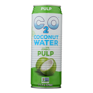 C20 Pure Coconut Water, Pure Coconut Water With Pulp, Case of 12 X 17.5 Oz
