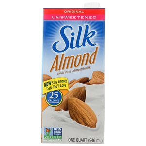 Silk, Original Almond Milk Unsweetened, 32 Oz(Case Of 6)