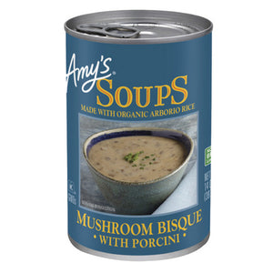 Amys, Mushroom Bisque Soup With Porcini, 14 Oz(Case Of 12)