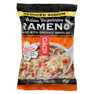 Koyo, Reduced Sodium Asian Ramen Vegetables, Case of 12 X 2 Oz