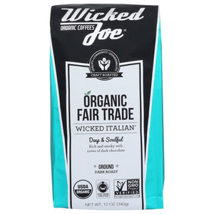 Wicked Joe Coffee, Coffee Wicked Italn Grnd, 12 Oz(Case Of 6)