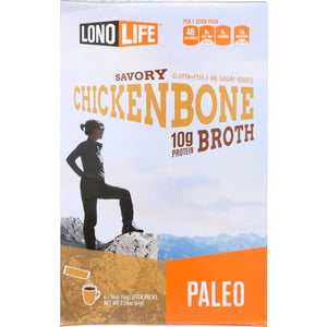 Lonolife, Broth Bone Chicken Stk 4P, 2.24 Oz(Case Of 6)