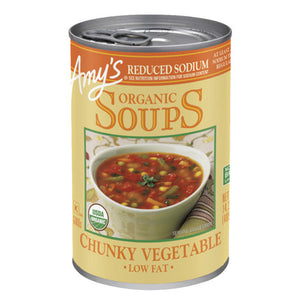 Amys, Organic soups Chunky Vegetable, 14 Oz(Case Of 12)