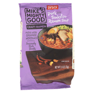 Mikes Mighty Good, Tonkotsu Ramen Soup, 2.4 Oz(Case Of 7)