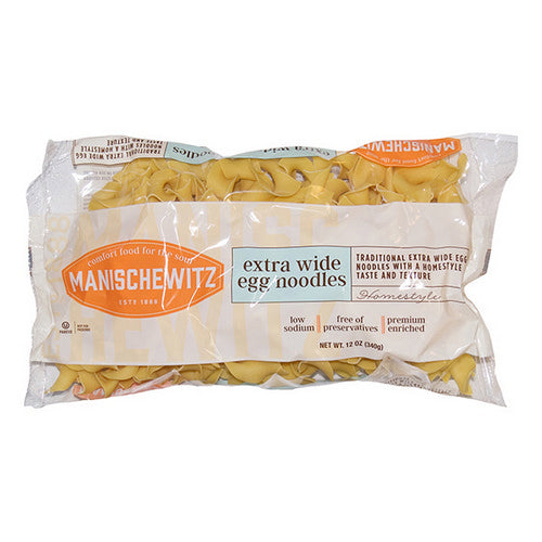 Manischewitz, Extra Wide Egg Noodles, 12 Oz(Case Of 12)