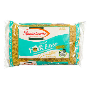 Manischewitz, Fine Yolk Free Wide Egg Noodles, 12 Oz(Case Of 12)