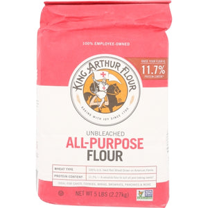 Flour Unblchd All Purpose Case of 8 X 5 lb by King Arthur