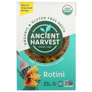 Ancient Harvest, Organic Corn Brown Rice And Quinoa Rotini, 8 Oz(Case Of 12)