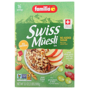 Familia, Cereal Muesli Nosgr Added, 29 Oz(Case Of 6)