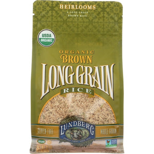 Lundberg, Organic Long Grain Brown Rice, 32 Oz(Case Of 6)