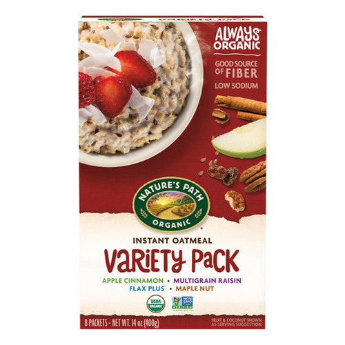 Natures Path, Organic Instant Oatmeal Variety Pack, 14 Oz