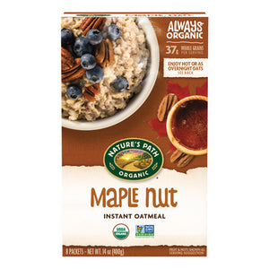 Natures Path, Organic Maple Nut Instant Oatmeal, 14 Oz