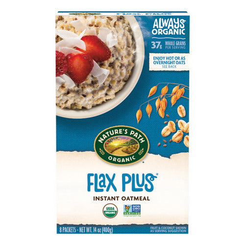 Natures Path, Organic Flax Plus Instant Oatmeal, 14 Oz(Case Of 6)
