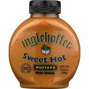Inglehoffer, Mustard Sqz Hot, 10.25 Oz(Case Of 6)
