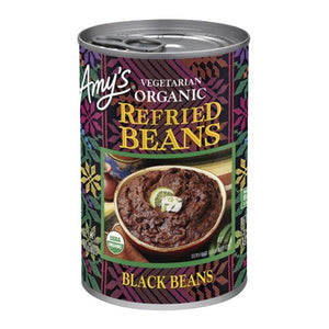 Amys, Organic Refried Black Beans, 15.4 Oz(Case Of 12)