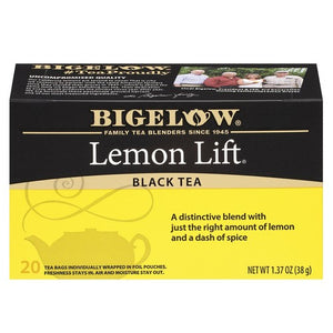 Bigelow, Black Tea Lemon Lift, 1.37 Oz(Case Of 6)