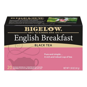 Bigelow, English Breakfast Black Tea, 1.18 Oz(Case Of 6)