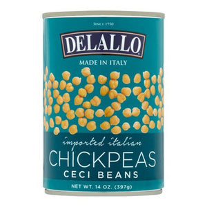 Delallo, Bean Chick Peas, 14 Oz(Case Of 12)