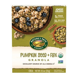 Natures Path, Organic Pumpkin Seed + Flax Granola, 11.5 Oz(Case Of 12)