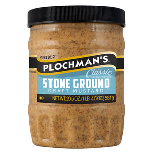Plochmans, Mustard Stone Grnd, 20.5 Oz