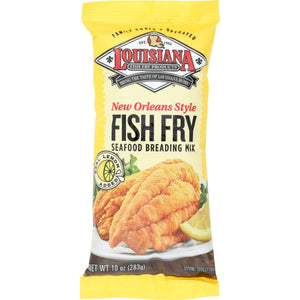 Louisiana Fish Fry, New Orleans Style Lemon Fish Fry, 10 Oz(Case Of 12)