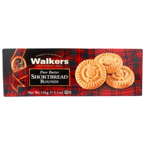 Walkers, Shortbread Round Cookies, 5.3 Oz(Case Of 12)