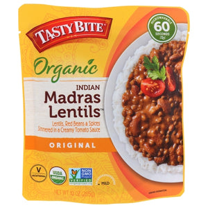 Tasty Bite, Organic Madras Lentils, 10 Oz(Case Of 6)