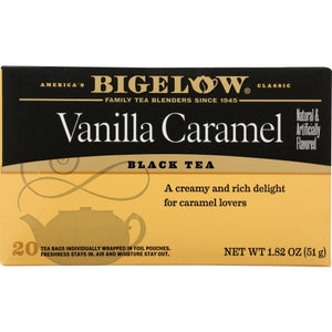 Bigelow, Vanilla Caramel Black Tea, 1.82 Oz(Case Of 6)