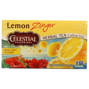 Celestial Seasonings, Tea Herb Lemon Zinger, Case of 6 X 20 Bags