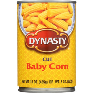Dynasty, Cut Baby Corn, 15 Oz(Case Of 12)