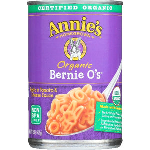 Annie's Homegrown, Organic Bernie O's Pasta In Tomato & Cheese Sauce, 15 Oz