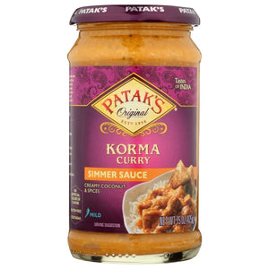 Patak's, Mild Korma Curry Simmer Sauce, 15 Oz(Case Of 6)