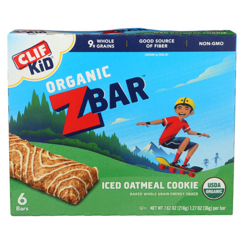 Clif Kid, Iced Oatmeal Cookie, 7.62 Oz(Case Of 9)