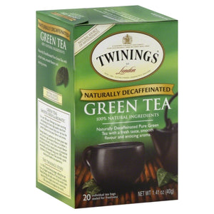 Twinings, Green Tea Decaffeinated, 20 Bags(Case Of 6)