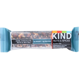 Kind, Dark Chocolate Nuts And Sea Salt Bar, 1.4 Oz(Case Of 12)