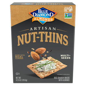 Blue Diamond, Cracker Snacks Multi-Seeds, 4.25 Oz(Case Of 12)