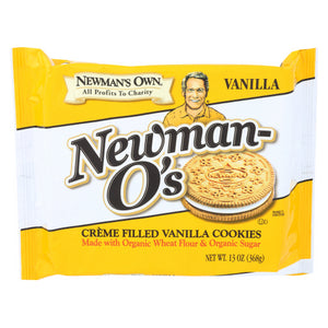 Newman's Own, Organics Creme Filled Cookies Vanilla, 13 Oz(Case Of 6)