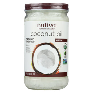 Nutiva, ExtraV Irgin Coconut Oil, Case of 6 X 23 Oz