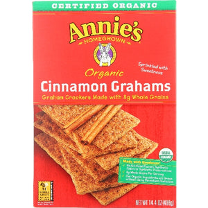 Annie's Homegrown, Organic Cinnamon Graham Cracker, 14.4 Oz(Case Of 12)