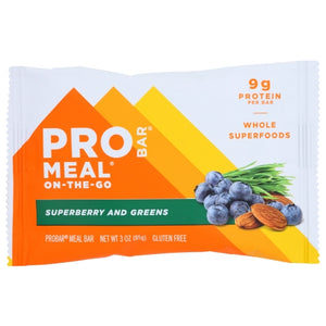 Probar, Superberry and Greens Meal Bar, 3 Oz(Case Of 12)